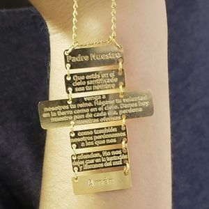 GOLD PLATED Cross Chain